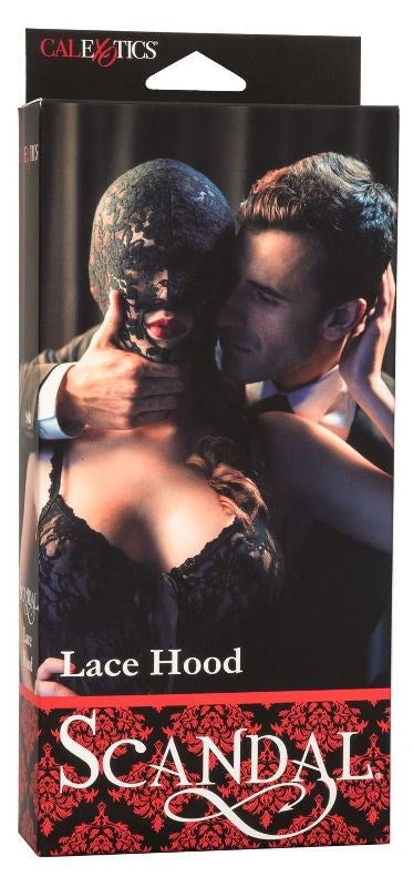 Scandal Lace Hood Stretch Fit Rings - - Bondage Hoods