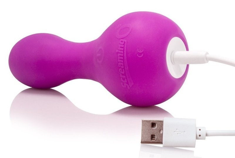 Screaming O Affordable mooVe Purple Flexible Rechargeable Vibrator - - Personal Massagers
