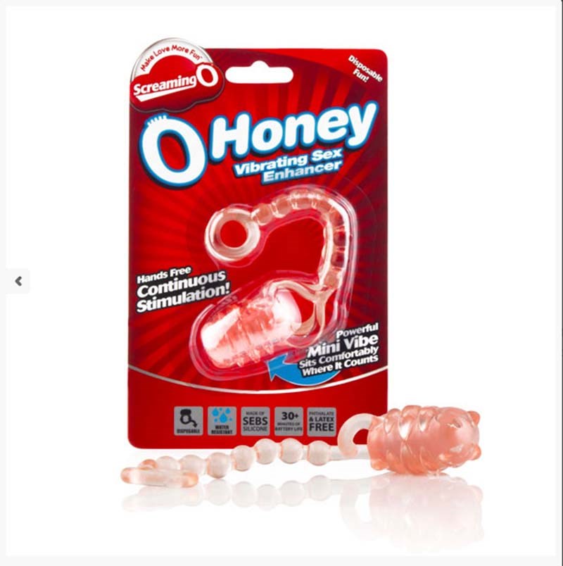Screaming O O Honey Vibrating Cock Ring with Bee Design - - Mini & Slim Vibrators