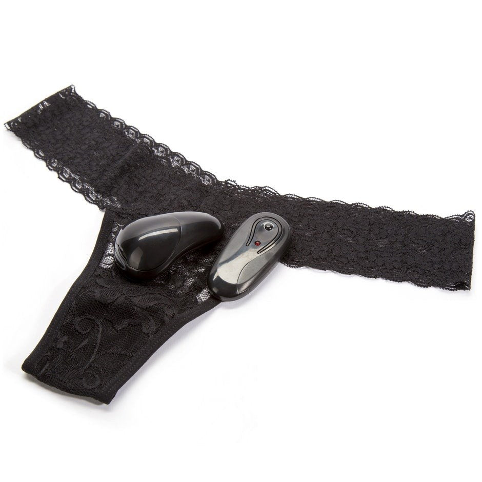 Xgen Products Secrets Vibrating Lace Thong Remote Control Wearable Vibrator - - Remote Control Vibrators