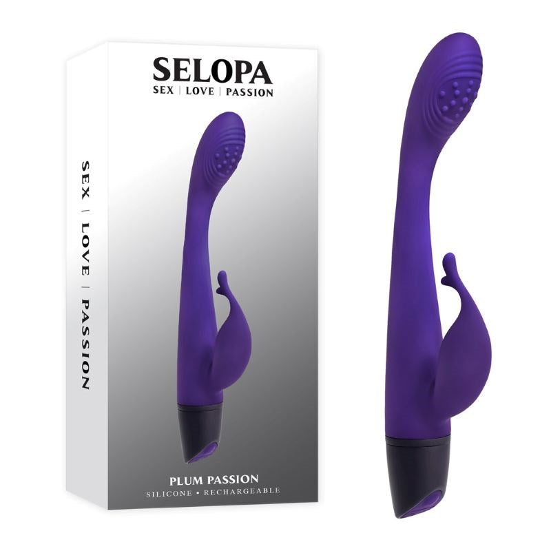 Selopa PLUM PASSION - Waterproof, Rechargeable Delight - - Rabbit Vibrators