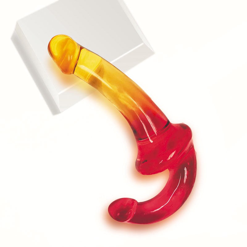 Icon Brands Shades 9.5 Inch Double Dong Strapless Design Dual Penetration - - Realistic Dildos