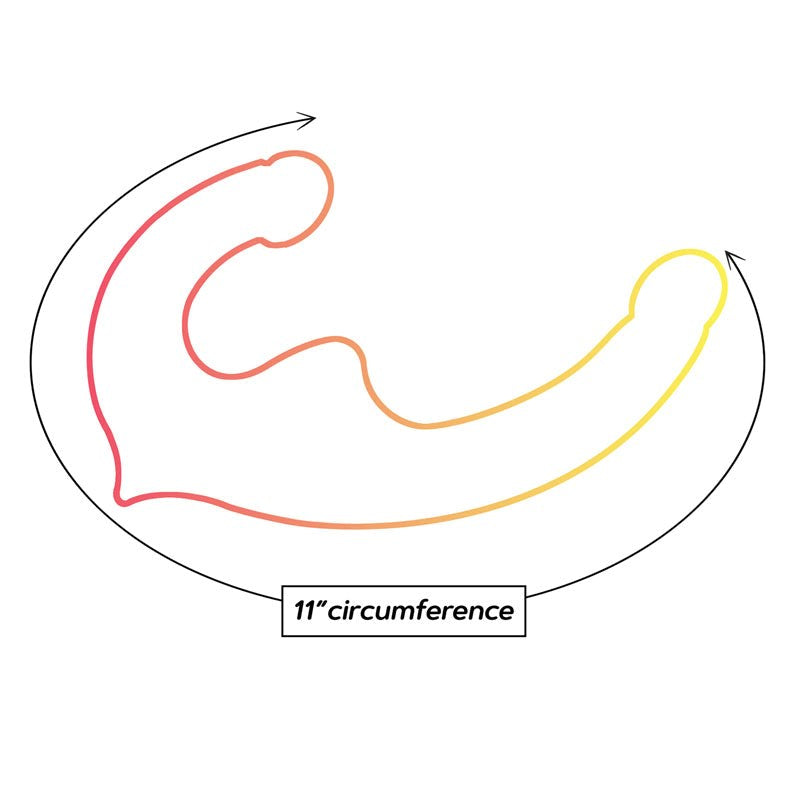 Icon Brands Shades 9.5 Inch Double Dong Strapless Design Dual Penetration - - Realistic Dildos