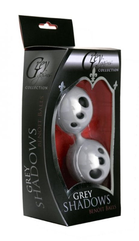 XR Brands Shadows Silicone Benoit Ben Wa Balls Pelvic Floor Training - - Personal Massagers