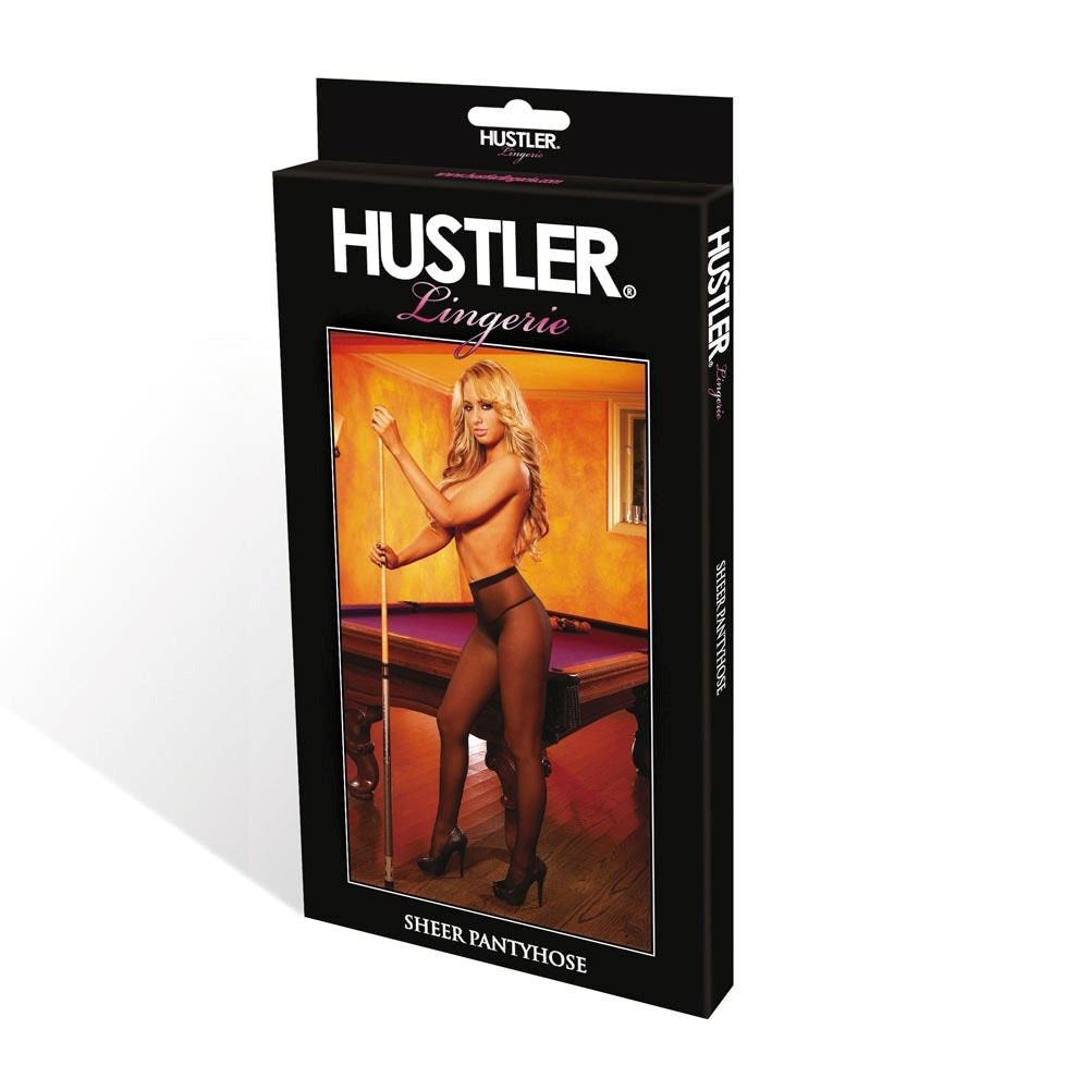 Hustler Hustle with Elegance Sheer Nylon Pantyhose Premium Style Enhancement - - Hosiery