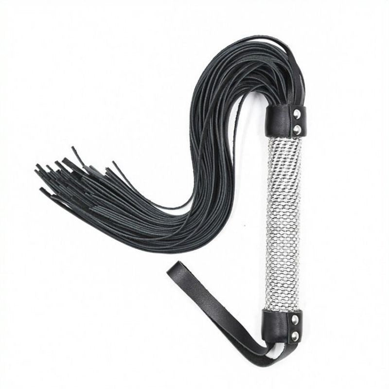 Shiny Handle Flogger Stamina Training Toy - - Whips And Crops