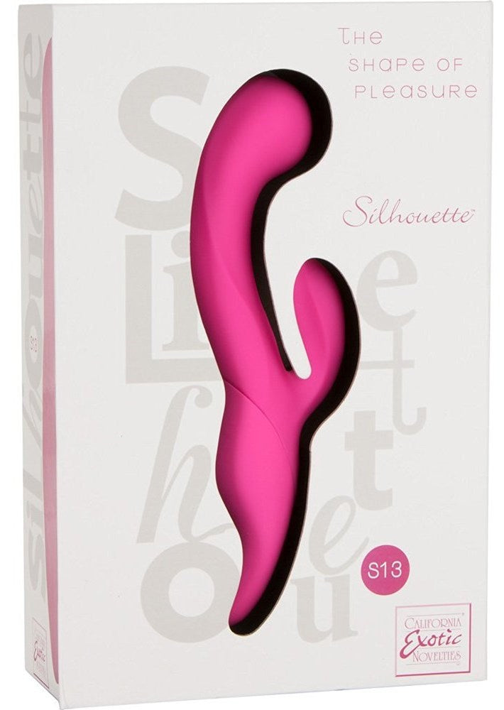 California Exotics Silhouette S13 Pink Dual Motor Clitoral Vibrator - - G-Spot Vibrators