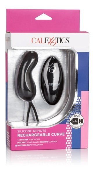 California Exotics Silicone Remote Rechargeable Curve Remote Control Vibrator - - G-Spot Vibrators