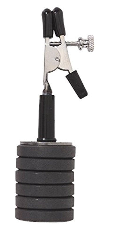 Spartacus Enterprises Single Clamp with Magnetic Weights Stainless Steel - - Breast and Nipple Toys