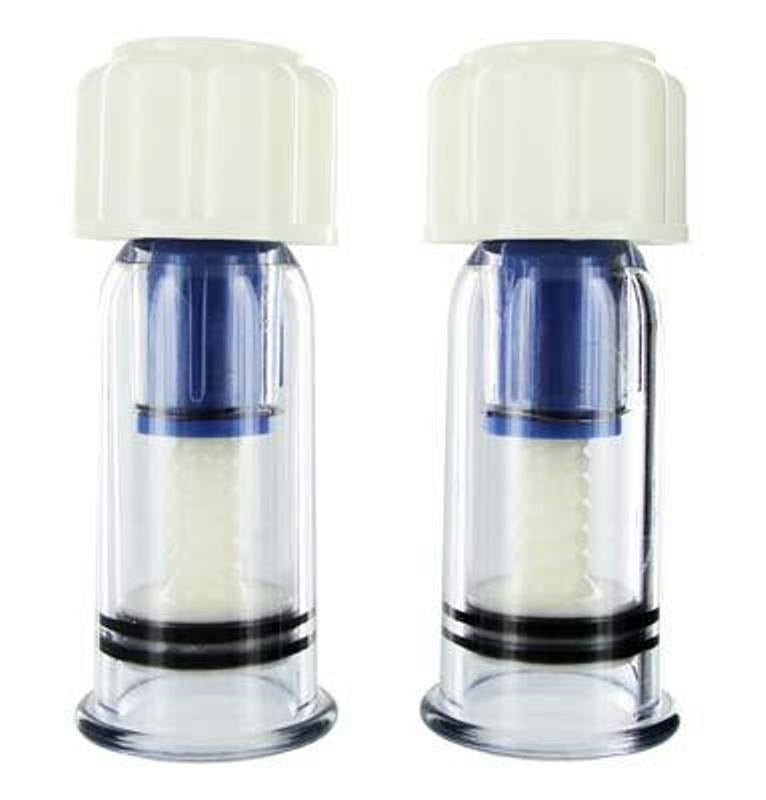 XR Brands Size Matters Customizable Nipple Pleasure Suckers Adjustable Suction - - Breast and Nipple Toys