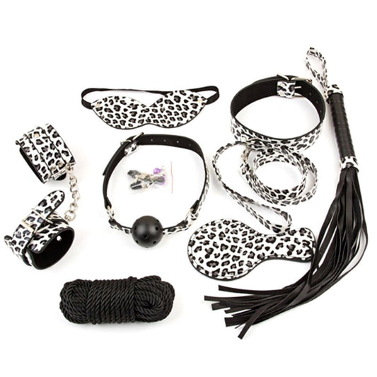 Snow Leopard Bondage Kit 8 piece Max Stamina Support - - Bondage Kits