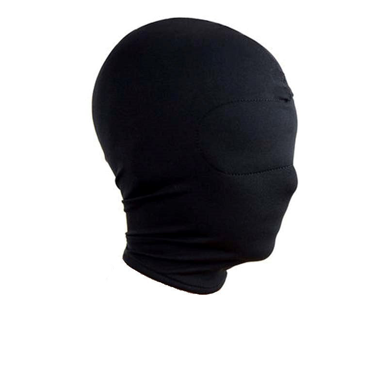 Spandex Hood With Padded Blindfold Slide On And Enjoy - - Bondage Hoods