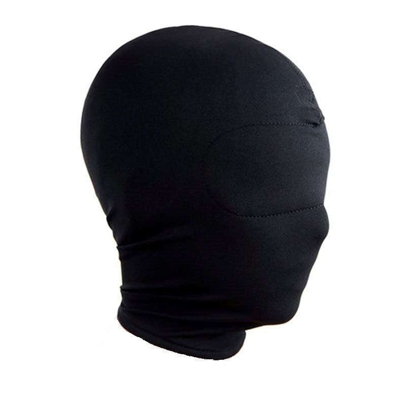 Spandex Hood With Padded Blindfold Slide On And Enjoy - - Bondage Hoods