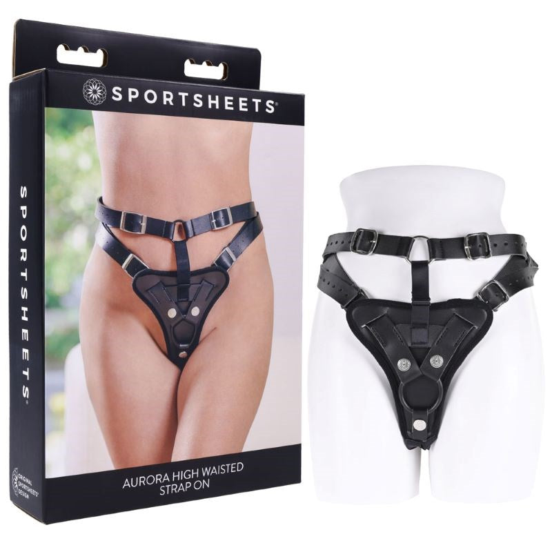 Sportsheets Aurora High Waisted Strap On for Dominating Pleasure - - Strap On Sextoys