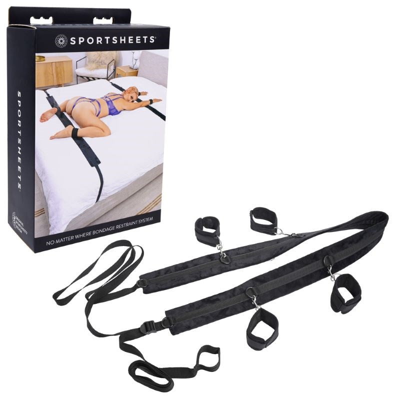SPORTSHEETS No Matter Where Restraint System - - Cuffs And Restraints