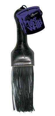 Sportsheets Paint Brush Whip Leather Handle Impact Play Sex Toy - - Whips And Crops