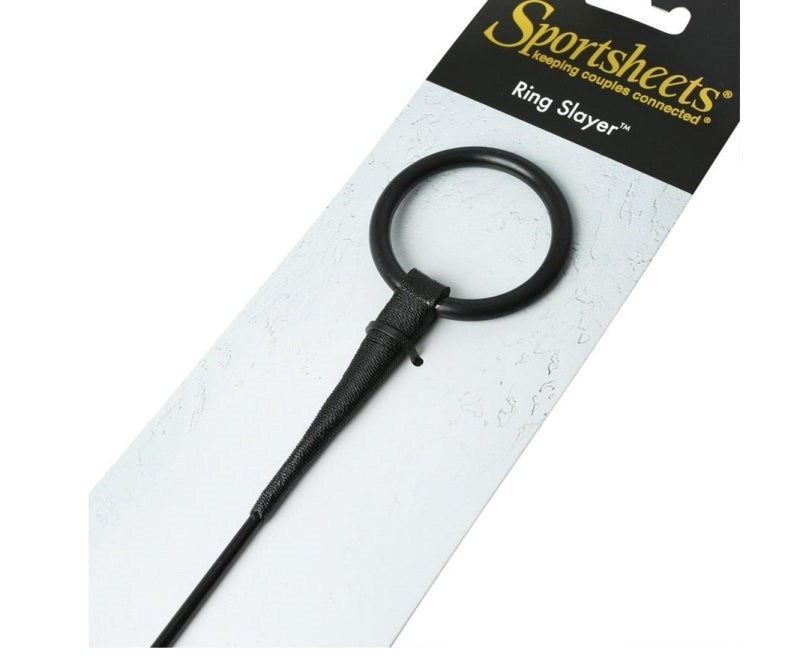 Sportsheets Ring Slayer Crop Impact Sex Toy with Flexible Ring - - Whips And Crops