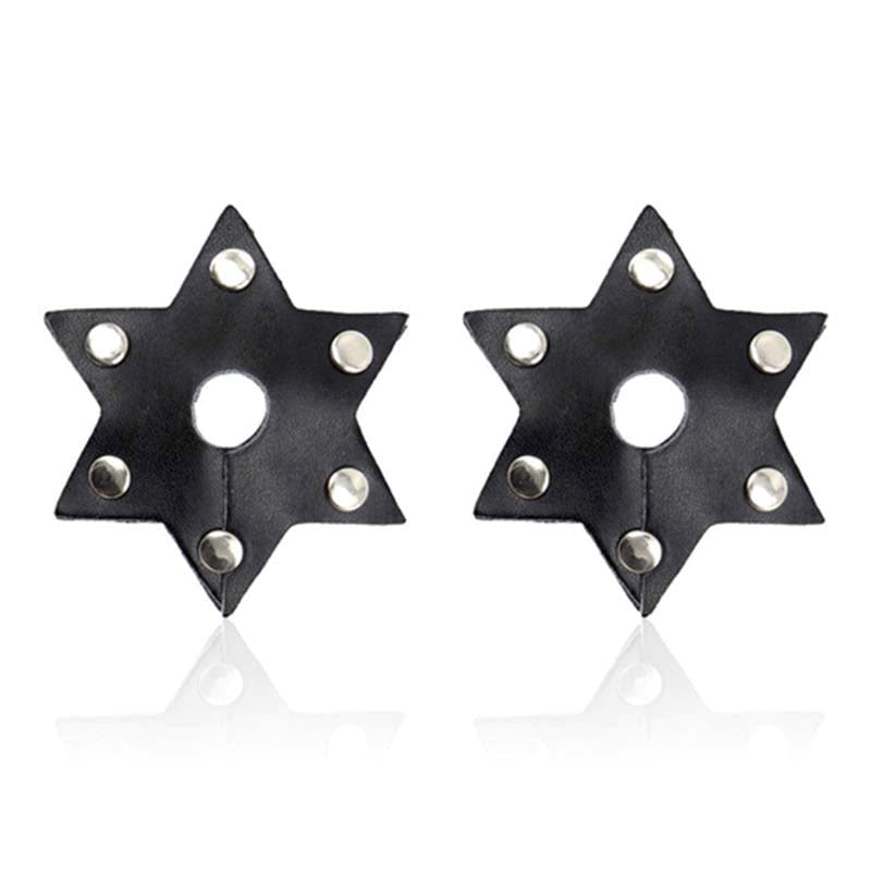 Ella Bidoe Star Style Nipple Pasties Black Star Design Performance Wear - - Fancy Dress Ups