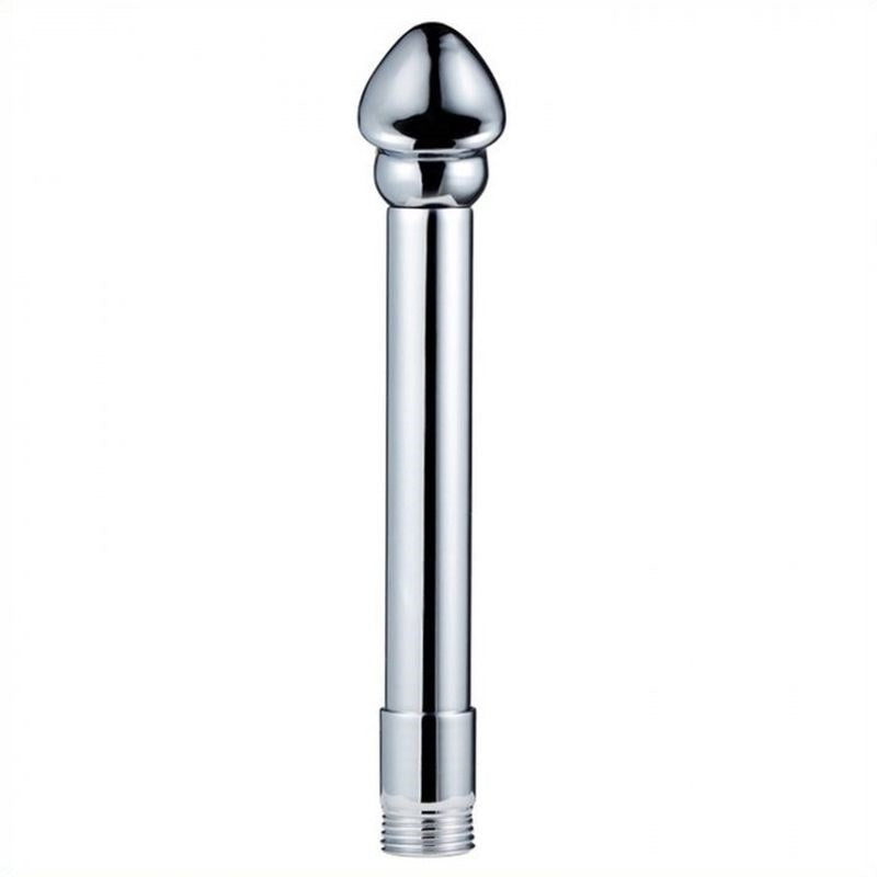 BDStyle Steel Douche With Head Medical Grade Stainless Steel Anal Douche - - Steel Sex Toys