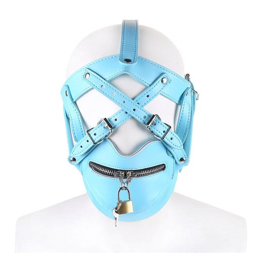 Strict Hood Zipper Harness Upgrade Your CRing - - Bondage Hoods