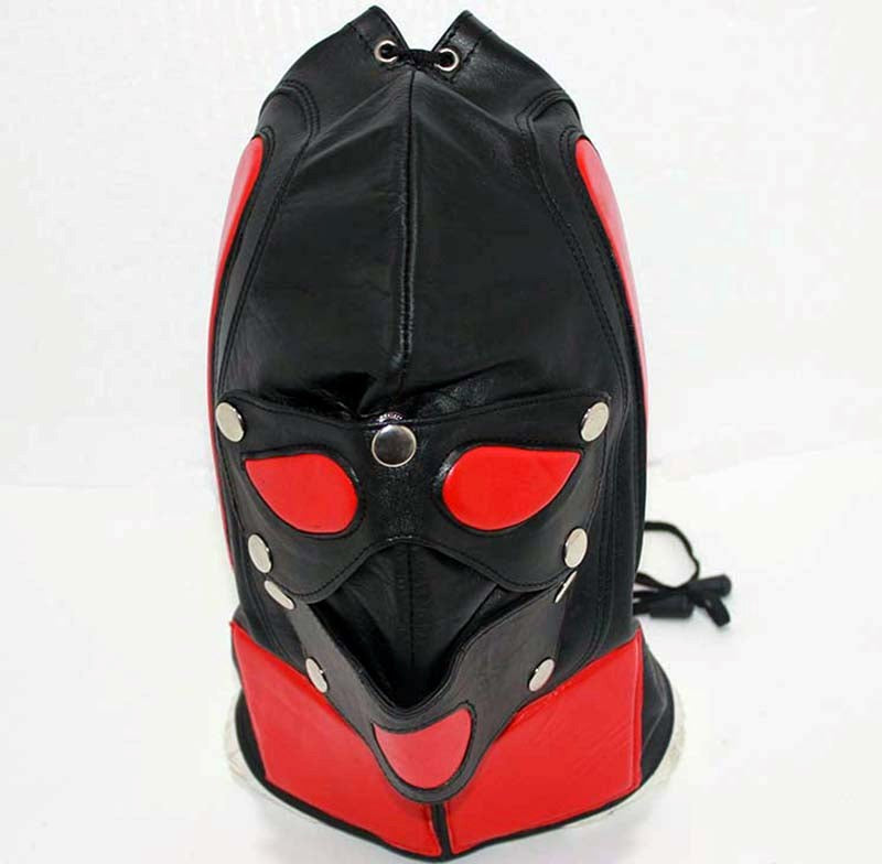 Superhero Leather BDSM Hood Best Adult Shop - - Bondage Hoods