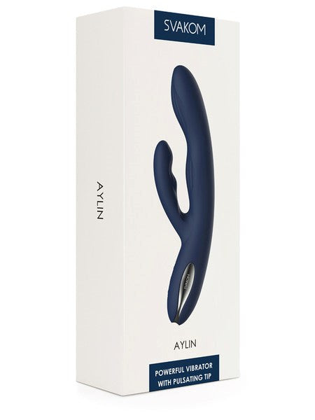 Svakom Aylin Pulsating Dual Headed Rabbit Vibrator G Spot Clitoral - - Rabbit Vibrators