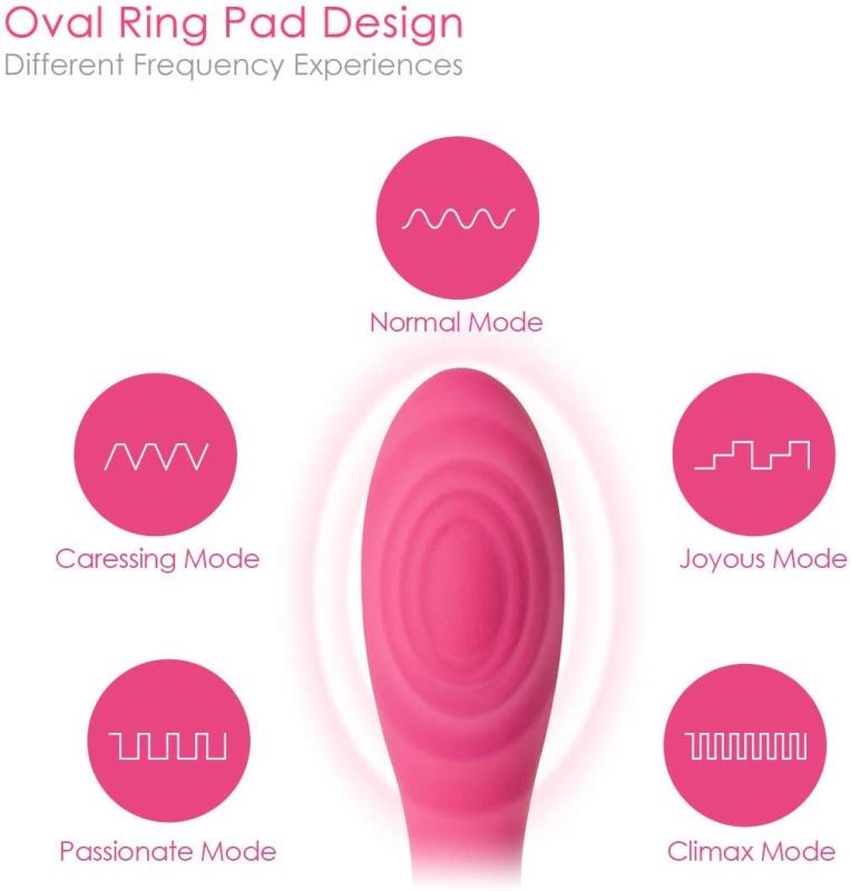Svakom Iris Flexible Clitoral and G Spot Silicone Vibrator Semi Flexible - - Waterproof Vibrators