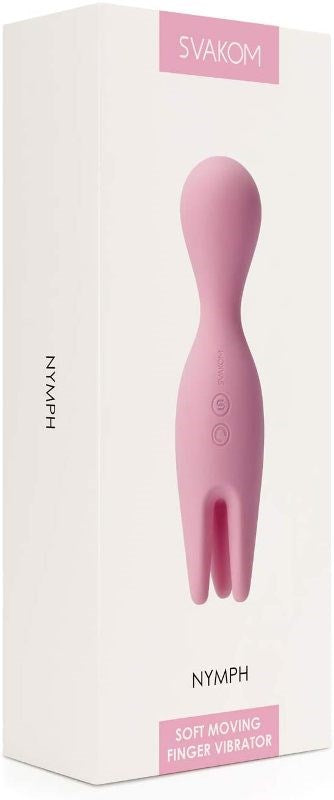 Svakom Nymph Multi Functions Foreplay Clitoral Vibrator with Dual Action - - Finger and Tongue Vibrators