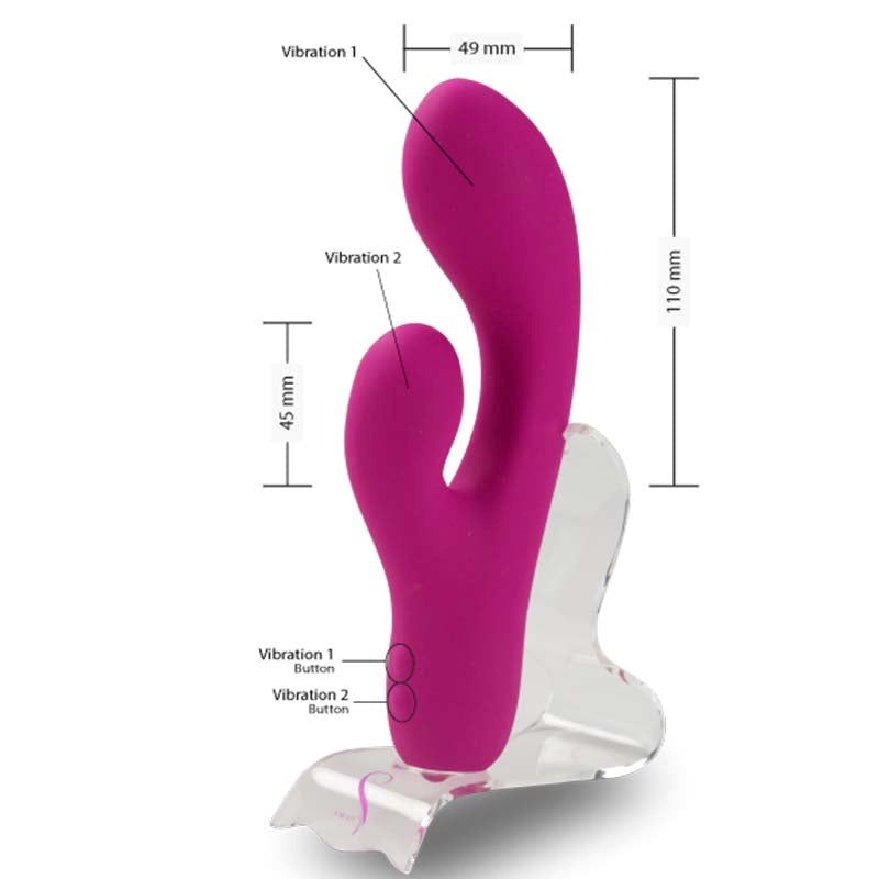 BMS Factory Swan 3 The Whooper G Spot Rabbit Vibrator Dual Motor - - Rabbit Vibrators
