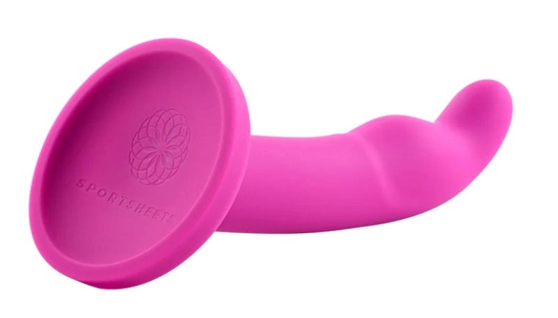 Sportsheets Tana 8 in. Suction Cup Dildo with Curved G Spot Design - - Non-Realistic Dildos