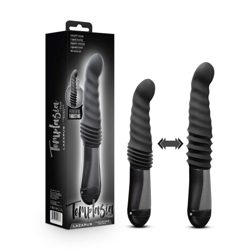 Blush Novelties Temptasia Lazarus Powerful Thrusting Dildo Rechargeable - - Vibrating Dildos