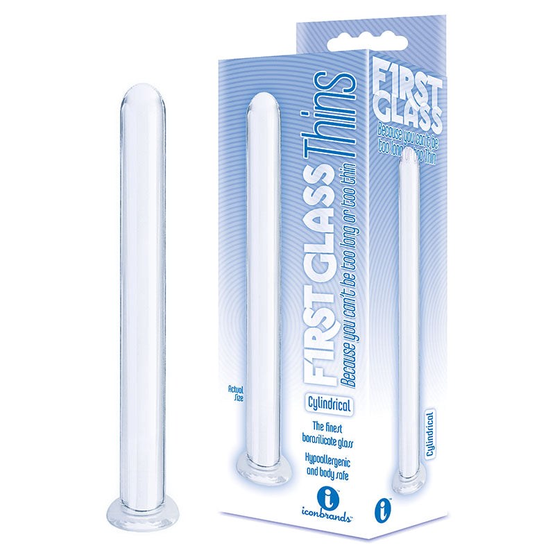 Icon Brands Sophisticated Borosilicate Glass Plug for Elevated Intimacy - - Glass Sex Toys