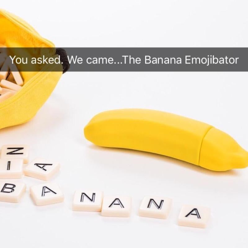 Emojibator The Banana Emojibator Personal Adult Massager with 10 Vibration - - Waterproof Vibrators