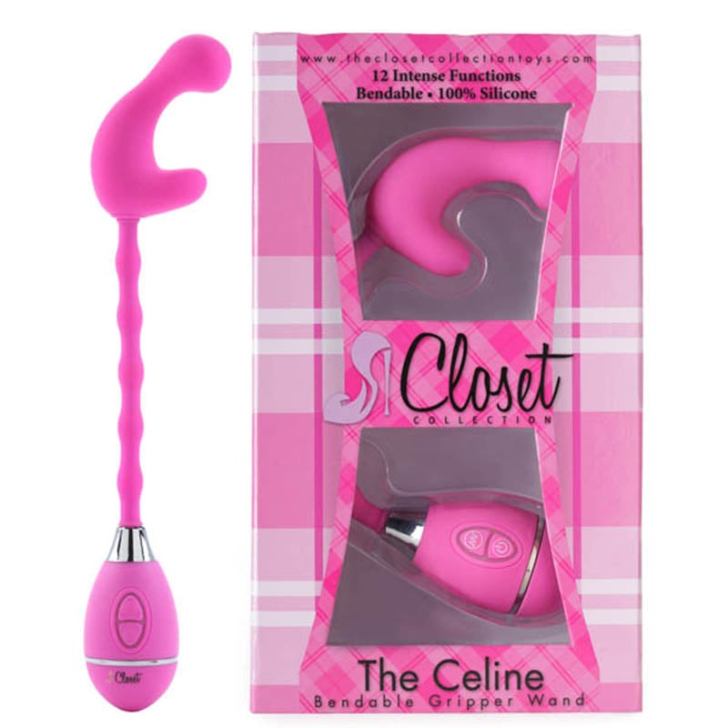 Closet Collection The Celine Gripper Wand Flexible Shaft Vibrator - - Clit Ticklers and Pulsators