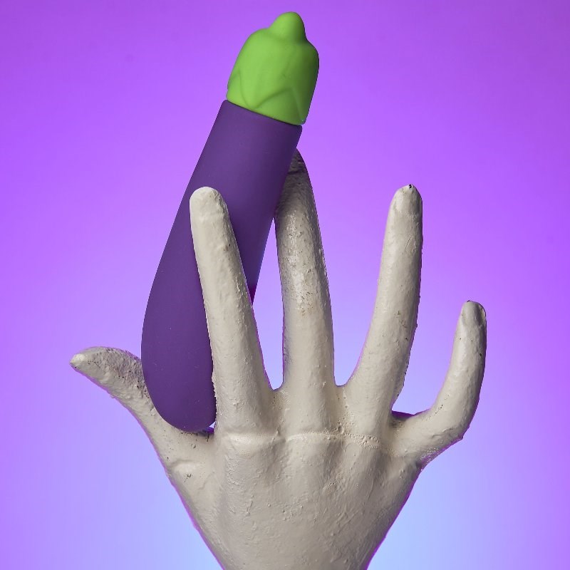 Emojibator The Eggplant Emojibator Emoji Inspired Clitoral Vibrator - - Waterproof Vibrators