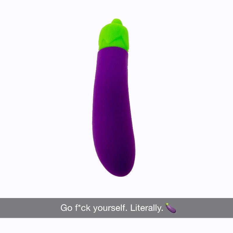 Emojibator The Eggplant Emojibator Emoji Inspired Clitoral Vibrator - - Waterproof Vibrators