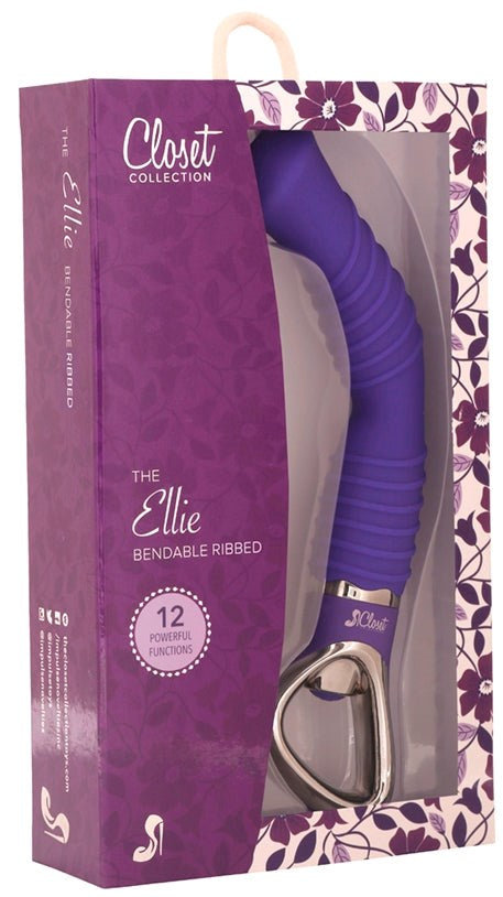 Closet Collection The Ellie G Bendable Ribbed G Spot Vibrator - - G-Spot Vibrators
