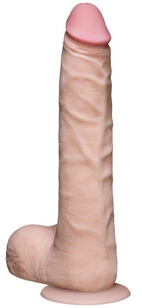 Doc Johnson The Realistic Slim Cock with Balls Flesh 9 inch - - Realistic Dildos