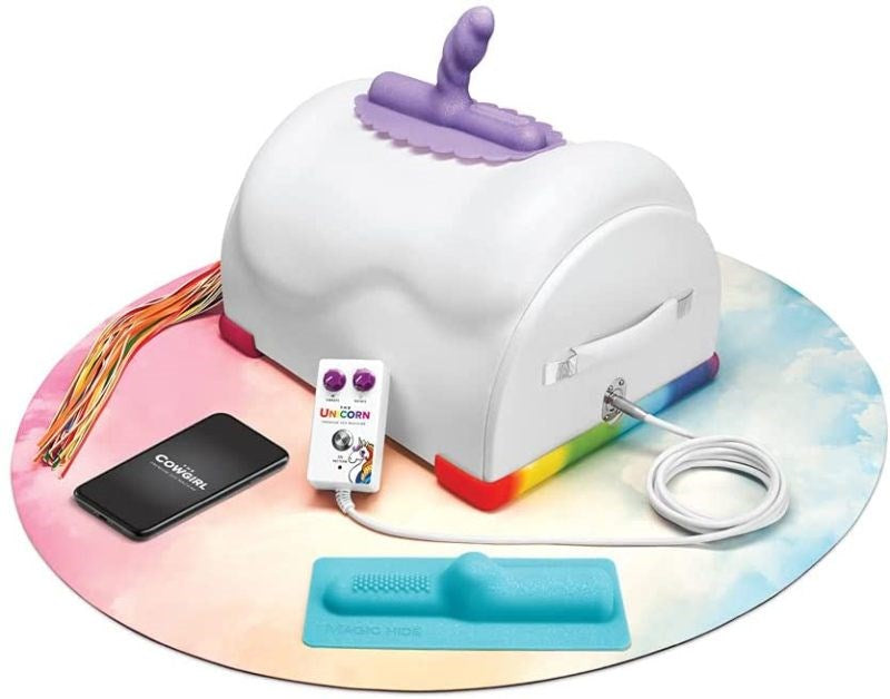 The Cowgirl Unicorn Premium Sex Machine with Fantasy Attachments - - Remote Control Vibrators
