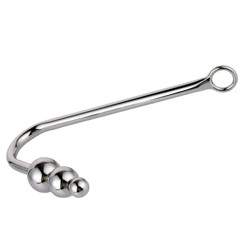 BDStyle Three Ball Steel Anal Hook with Triple Ball Design - - Spreaders and Hangers