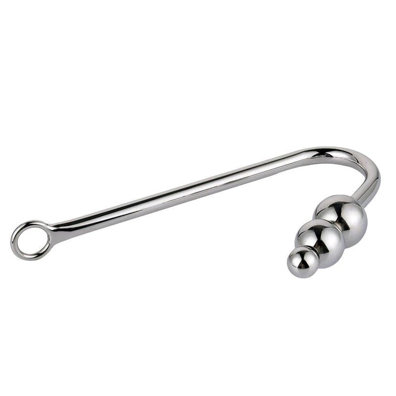 BDStyle Three Ball Steel Anal Hook with Triple Ball Design - - Spreaders and Hangers
