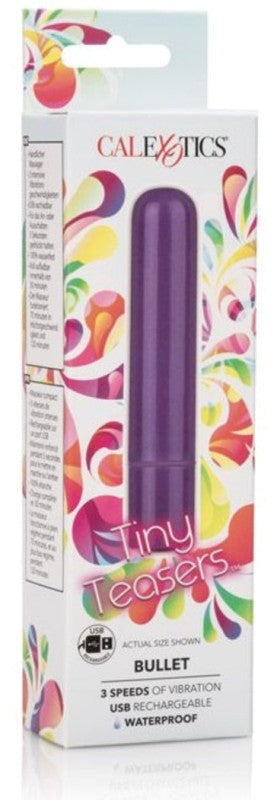 California Exotics Tiny Teasers Bullet Purple USB Rechargeable Vibrator - - Bullet Vibrators