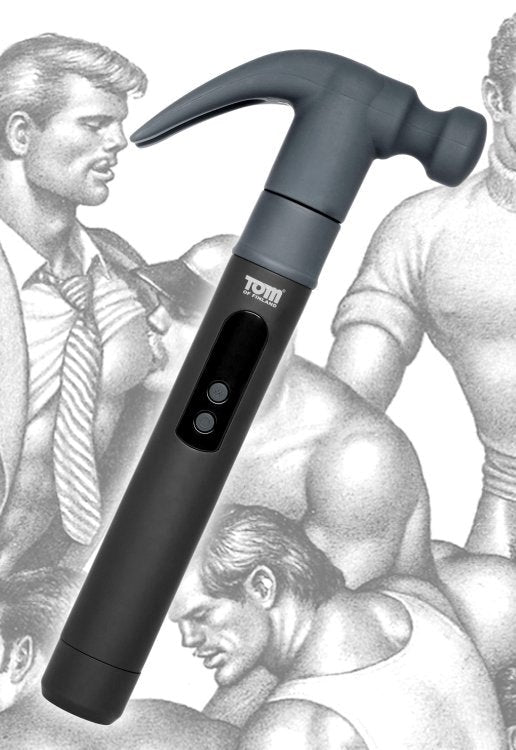 XR Brands Tom of Finland Night Stick and Hammer 2 Interchangeable Heads Vibrator - - Non-Realistic Dildos