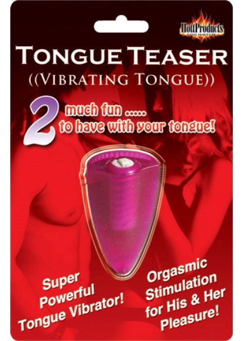 Hott Products Tongue Teaser Pink Clitoral Vibrator with Motor Technology - - Finger and Tongue Vibrators