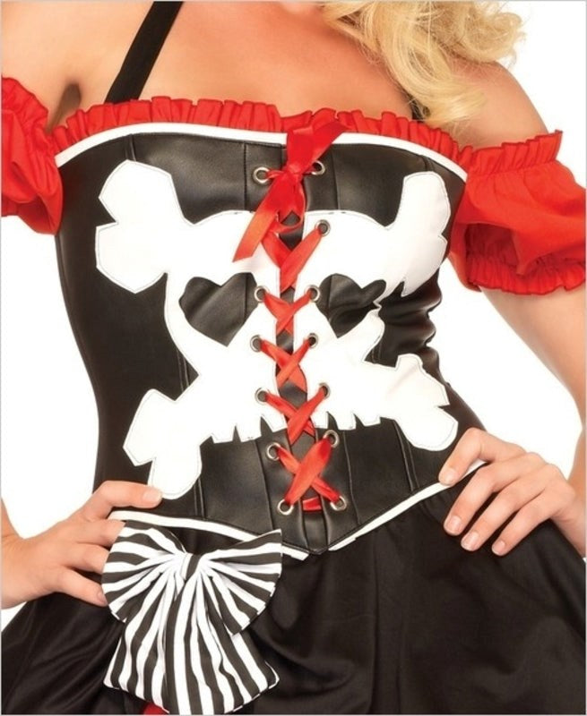 Leg Avenue Treasure Island Temptress Costume Corset Design - - Fancy Dress Ups