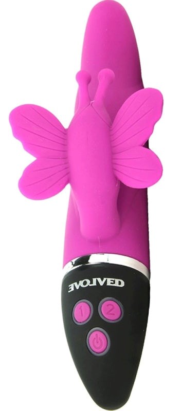 Trio of Hearts Lush Butterfly Vibrator - - Rabbit Vibrators