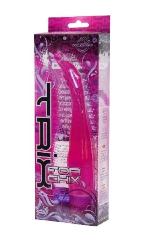 Doc Johnson Trix for Chix Clitoral Vibrator Waterproof Multi Speed - - Clit Ticklers and Pulsators