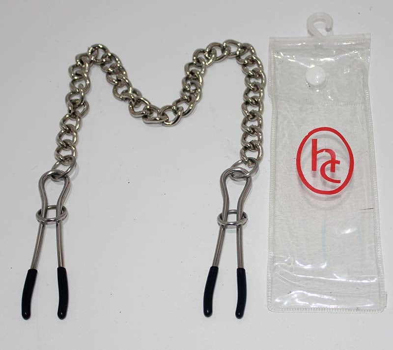 Hells Couture Tweezer Nipple Clamps Deluxe Surgical Steel Adjustable - - Breast and Nipple Toys