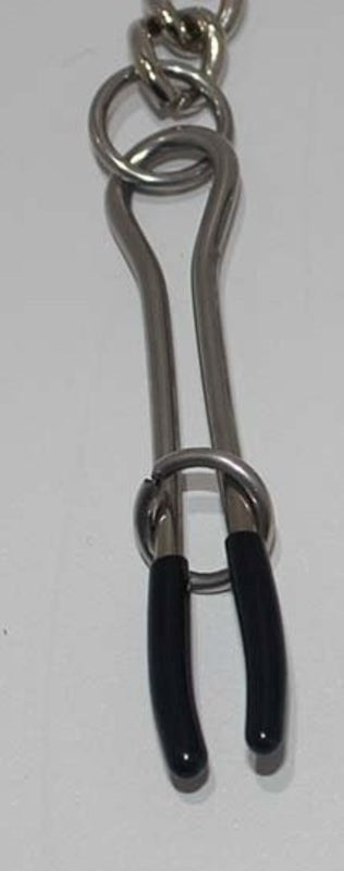 Hells Couture Tweezer Nipple Clamps Deluxe Surgical Steel Adjustable - - Breast and Nipple Toys