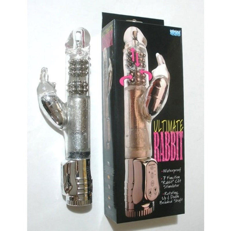 Seven Creations Ultimate Rabbit 7 Function Rotating Up Down Beaded Shaft Vibrator - - Rabbit Vibrators